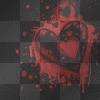 black red heart