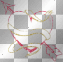 red/gold ribbon heart