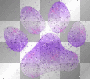 Purple Paw Print