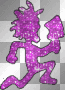 Purple Glitter HatchetMan