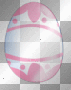Rocking White & Pink Easter Egg