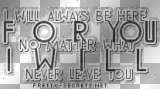 i will always be here for u