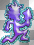 Dark Blue Glitter Hatchetman