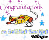Congratulations on quitting smoking