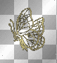BUTTERFLIES, GOLD GLITTER