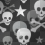 black skulls