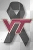 Virginia Tech black ribbon