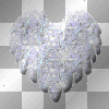 Frosty White Heart