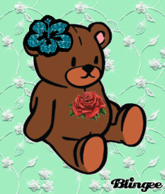flower and bear