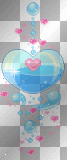 blue pink heart