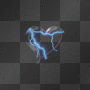 blue lightning heart