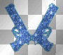 Blue Glitter Gunz