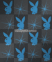 blue playboy bunny glitter