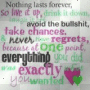 nothing lasts forever...