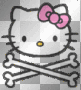 Hello Kitty skull cross bones