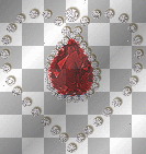 ruby & diamond heart