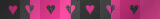 sparkling striped hearts
