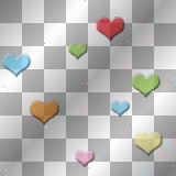 Colorful Hearts pattern