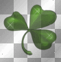 Glittery Shamrock 3D