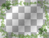 Falling Shamrock Frame (Horizontal)