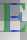 blue-green "E"