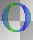 blue-green "O"