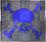 skull & crossbones blue