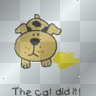 The cat did it.