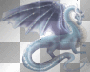 blue glitter dragon