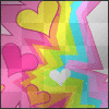 multicolured hearts