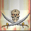 flashing skull