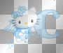 letter c blauw