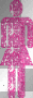 pink glitter girl symbol