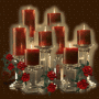 red candles