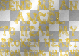 gold animated Send Me An Angel words