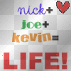 nick + joe+ kevin= life♥