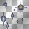Blu Glitter Stars