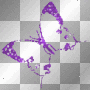 Purple Glitter Butterfly