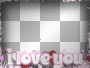 i love u frame