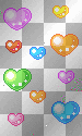 Coloured Love Hearts