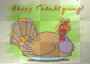 blinkin' turkey in a plate