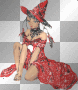 red glitter witch red glitter witch