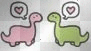 dinos in love :)