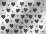 grey and black hearts