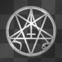 Spinning Silver Pentagram