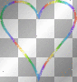 Rainbow Heart-Large
