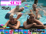 Friends in the pool