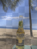 Corona on the beach