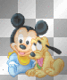 baby mickey & pluto