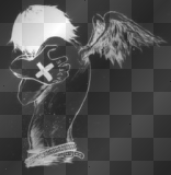 emo boy with wings